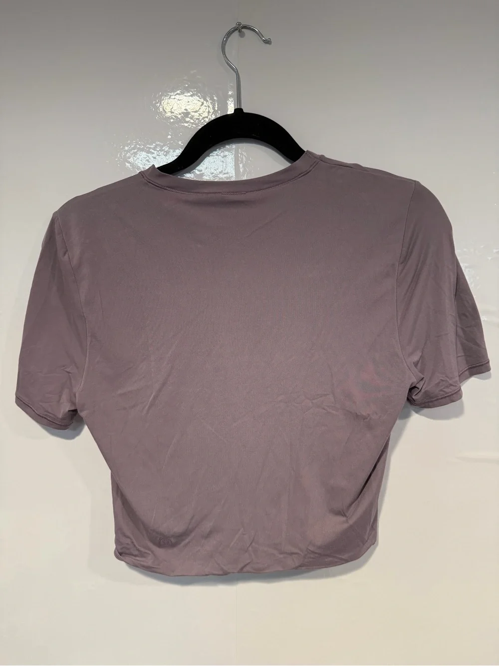 Lululemon Wundermost Short Sleeve Crop Top - Dusty Mauve